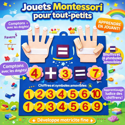 Jouet Montessori – Apprendre à Compter avec les Doigts